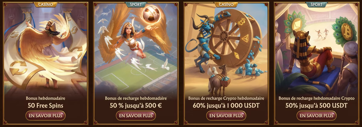 Interface et navigation sur Amunra casino online